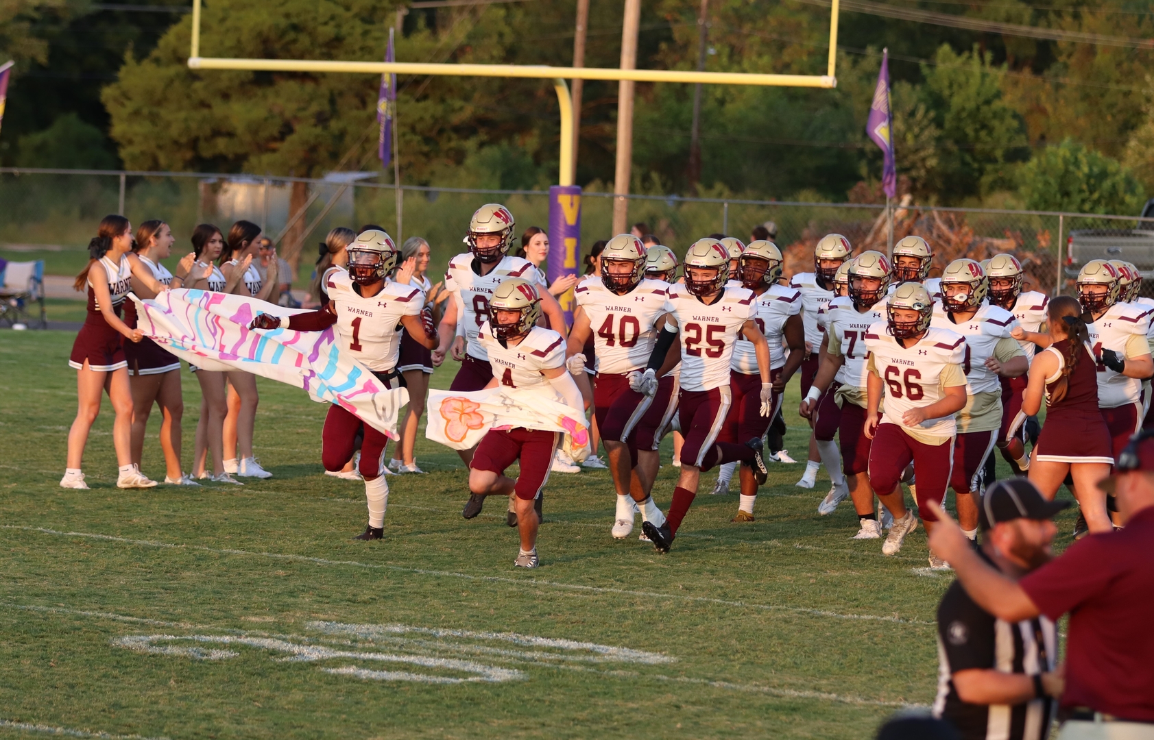 Warner Public Schools Friday night football Vian